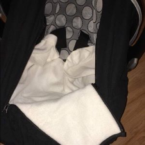Car seat Cover Attached Blanket